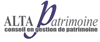 Réalisation : ALTA Patrimoine - Charte graphique en cours (logo, cartes de visites, cartes de correspondance...)